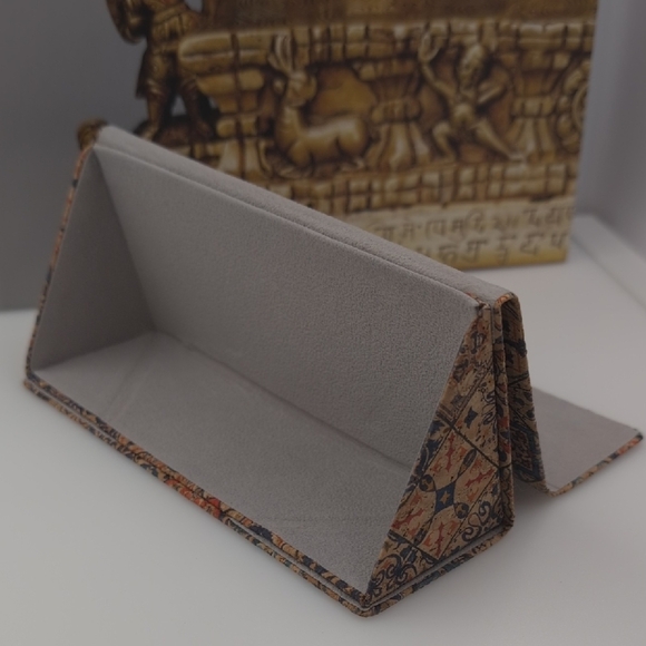 Boho Pattern cork Eyeglass Case sunglasses Holder - Picture 3 of 5